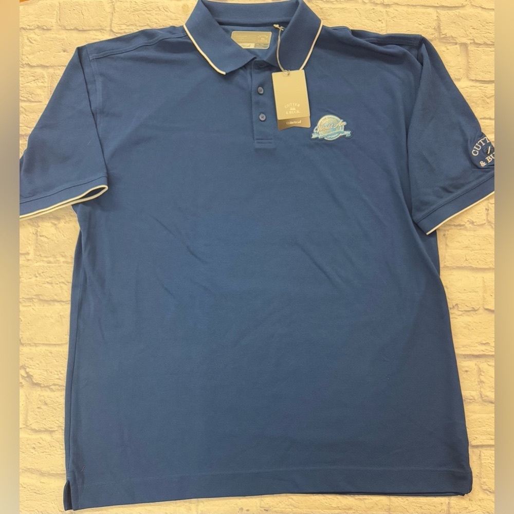 Cutter and Buck Blue Golf Polo shirt sz XXL NWTs